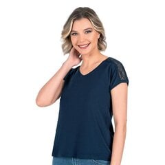 Marškinėliai moterims Ozkan 25465, mėlyni цена и информация | Футболка женская | pigu.lt