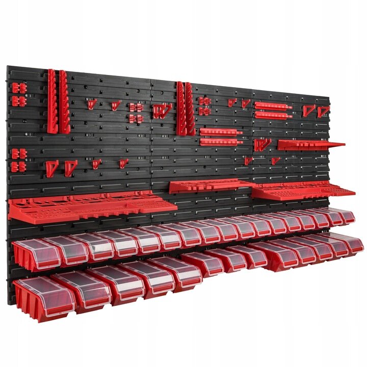 Sienelė įrankiams su įvairiomis lentynomis FLUXAR 010 178 x 78 cm цена и информация | Įrankių dėžės, laikikliai | pigu.lt
