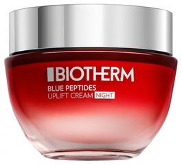 Укрепляющий ночной крем для лица Biotherm Blue Peptides Uplift Cream, 50 мл цена и информация | Кремы для лица | pigu.lt