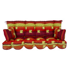 Sūpynės pagalvė Patio Bora, raudona/žalia kaina ir informacija | Pagalvės, užvalkalai, apsaugos | pigu.lt