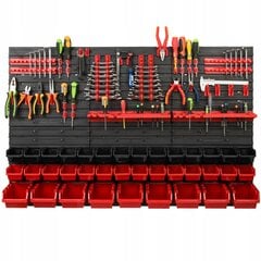 Sienelė įrankiams su įvairiomis lentynomis Fluxar 013 117x78 cm kaina ir informacija | Įrankių dėžės, laikikliai | pigu.lt