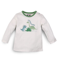 Marškinėliai berniukams Nini ABN-3151, balti kaina ir informacija | Marškinėliai kūdikiams | pigu.lt