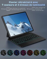 DoohowCase Bluetooth Keyboard Floating Design iPad Air 5 10.9" Съемная подсветка Magic Style Keyboard Case с трекпадом цена и информация | Чехлы для планшетов и электронных книг | pigu.lt