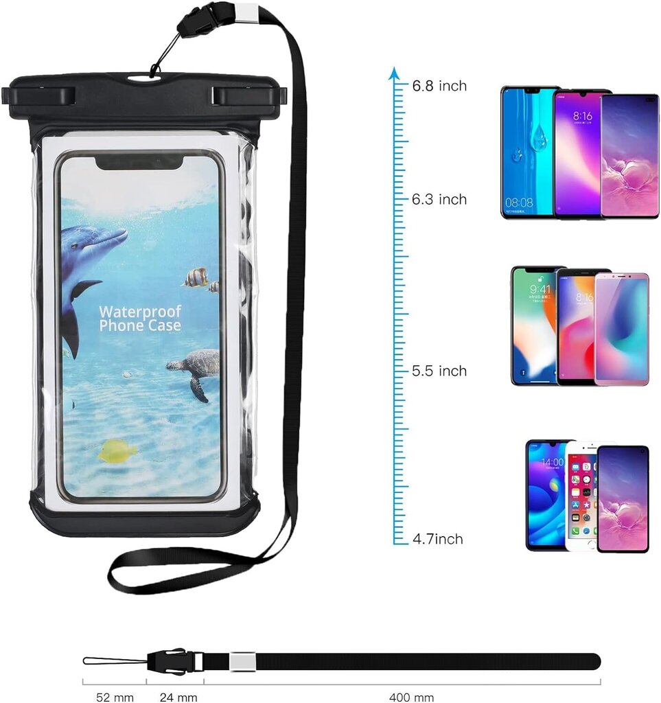 Ggisui Waterproof Case kaina ir informacija | Telefono dėklai | pigu.lt