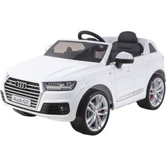 Prekė su pažeista pakuote. Elektromobilis Audi Q7 12 V, baltas kaina ir informacija | Žaislai vaikams su pažeista pakuote | pigu.lt