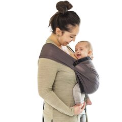 Легкий эргономичный слинг для младенцев - Minimonkey Mini Sling Grey цена и информация | Слинги, эргорюкзаки | pigu.lt