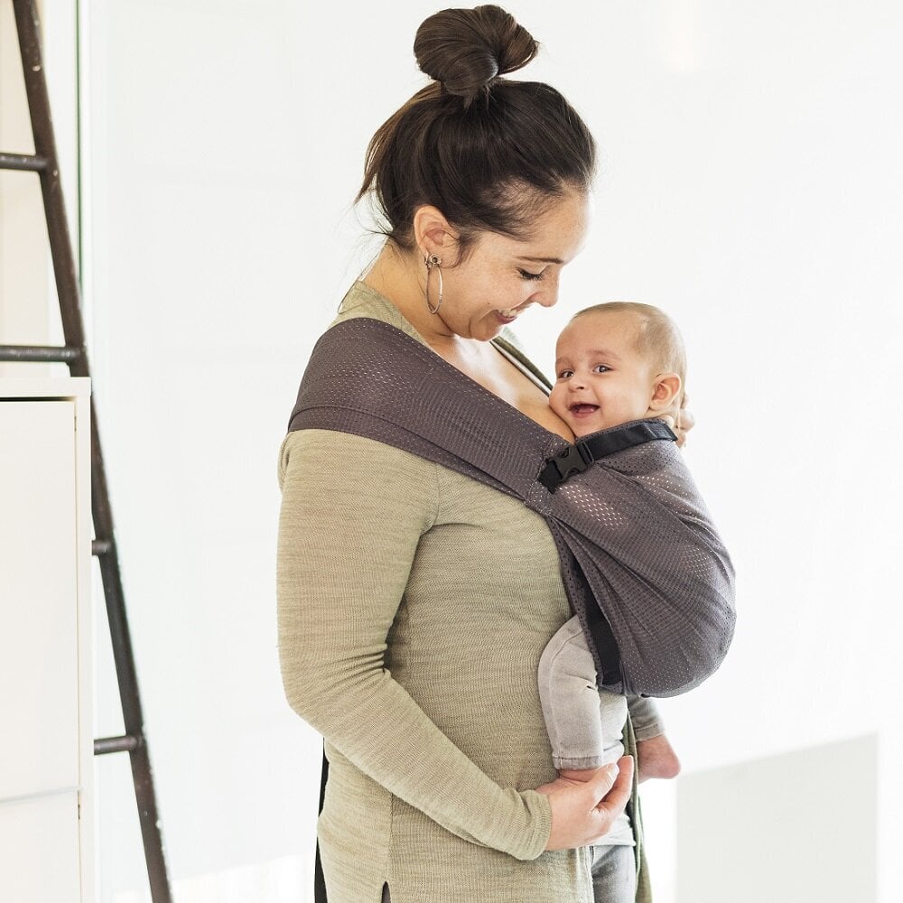 Nešioklė kūdikiui Minimonkey Mini Sling, Grey цена и информация | Nešioklės | pigu.lt