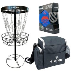 Disko golfo rinkinys Viking Discs Discover, juodas kaina ir informacija | Diskgolfas | pigu.lt