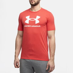 Marškinėliai vyrams Under Armour Sportstyle Logo 1382911 814, raudoni цена и информация | Футболка мужская | pigu.lt