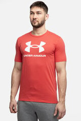 Marškinėliai vyrams Under Armour Sportstyle Logo 1382911 814, raudoni цена и информация | Мужские футболки | pigu.lt