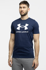 Marškinėliai vyrams Under Armour Sportstyle Logo 1382911 408, mėlyni цена и информация | Футболка мужская | pigu.lt