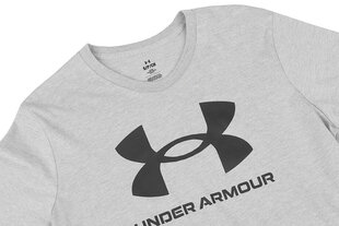 Marškinėliai vyrams Under Armour Sportstyle Logo 1382911 035, pilki цена и информация | Мужские футболки | pigu.lt