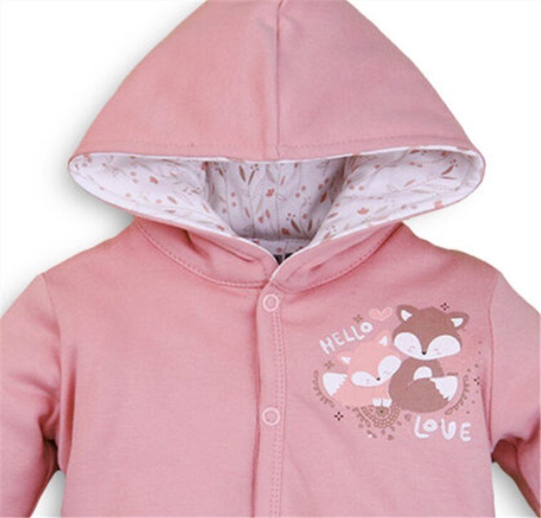 Bluzonas mergaitėms Nini ABN-3198, rožinis kaina ir informacija | Megztiniai, bluzonai, švarkai kūdikiams | pigu.lt