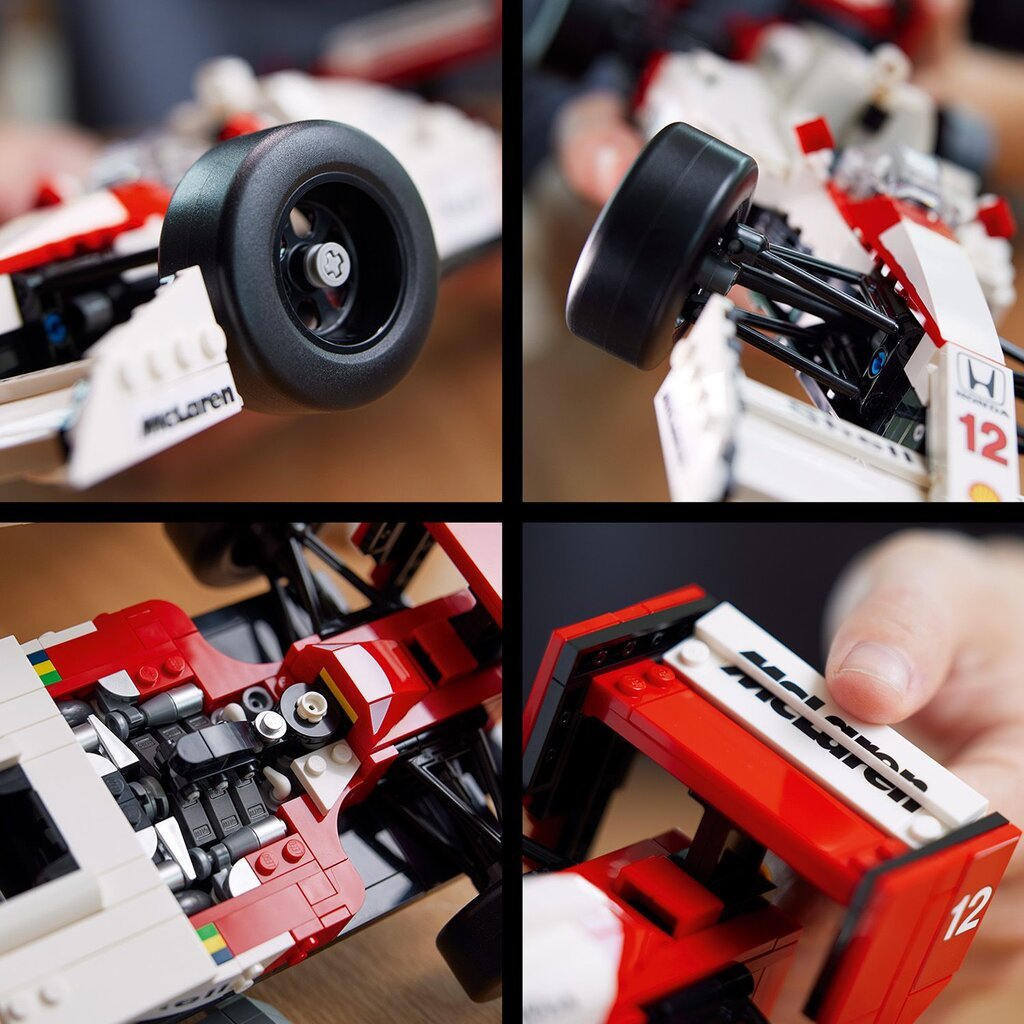 10330 LEGO® Icons McLaren MP4/4 ir Ayrton Senna kaina ir informacija | Konstruktoriai ir kaladėlės | pigu.lt