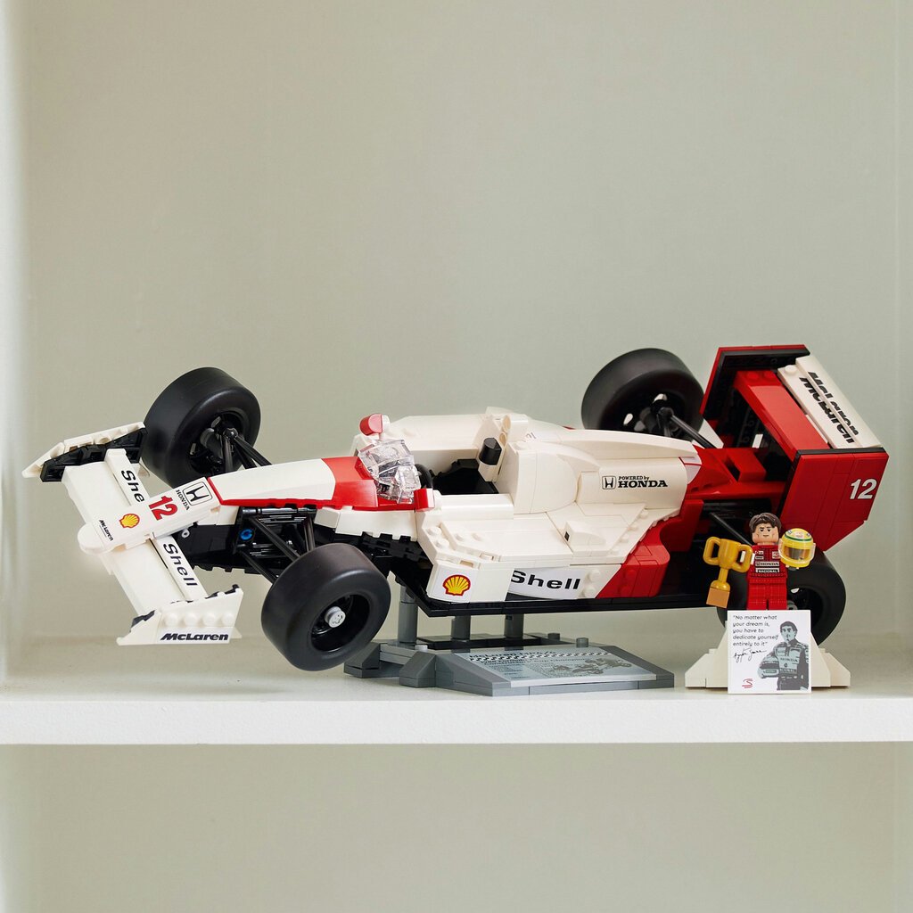 10330 LEGO® Icons McLaren MP4/4 ir Ayrton Senna kaina ir informacija | Konstruktoriai ir kaladėlės | pigu.lt