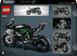 42170 LEGO® Technic Motociklas Kawasaki Ninja H2R kaina ir informacija | Konstruktoriai ir kaladėlės | pigu.lt