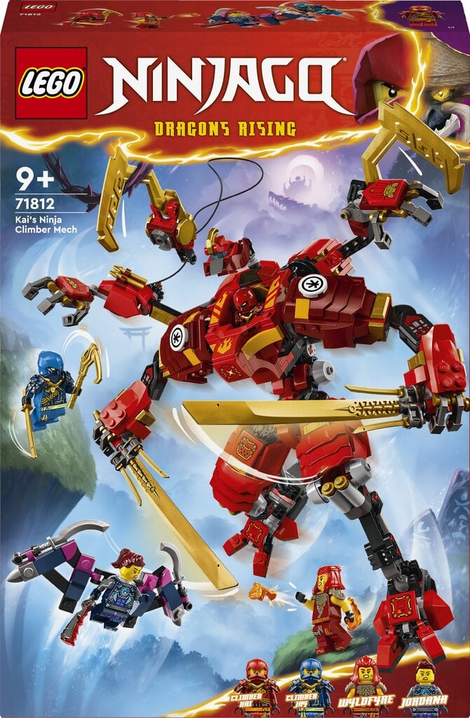 71812 LEGO® Ninjago Nindzės Kai laipiojantis robotas kaina ir informacija | Konstruktoriai ir kaladėlės | pigu.lt