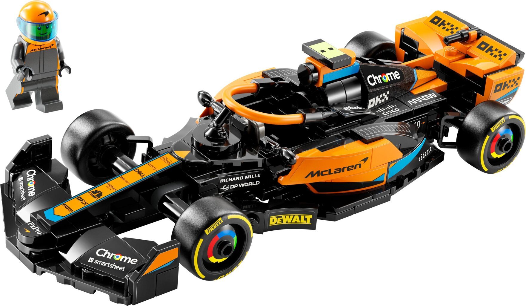 76919 LEGO® Speed Champions 2023 Гоночный автомобиль Формулы-1 McLaren цена  | pigu.lt