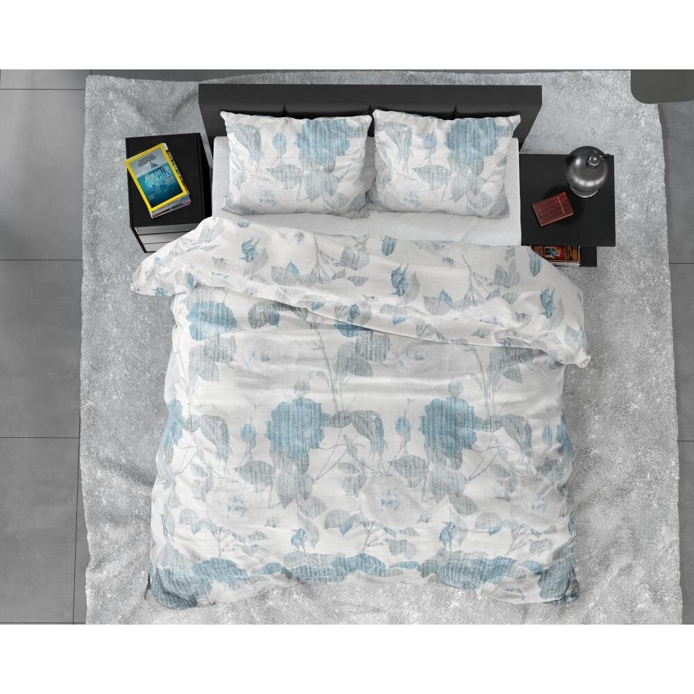 Patalynės komplektas Iven Dreamhouse 200 x 220 cm, mėlynas, 100% medvilnė satinas, 3 dalys kaina ir informacija | Patalynės komplektai | pigu.lt