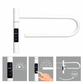 Elektrinė šildoma rankšluosčių kabykla Telvel smart white, 40x25 cm, 20 W kaina ir informacija | Gyvatukai, vonios radiatoriai | pigu.lt