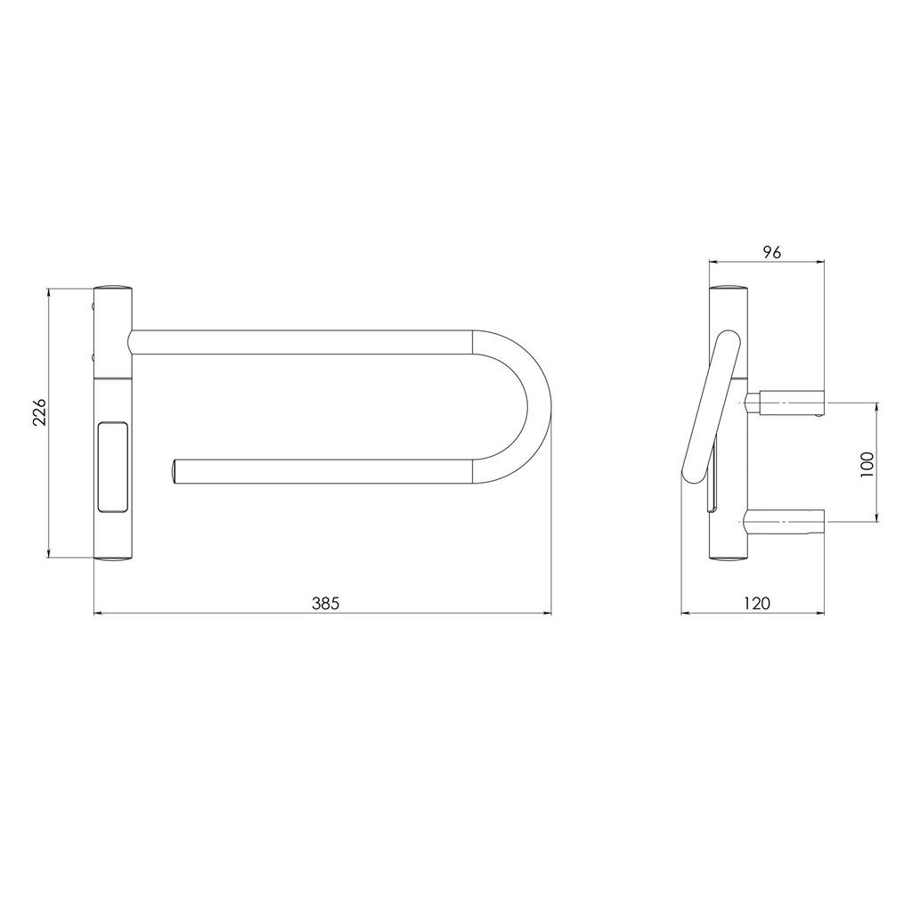 Elektrinė šildoma rankšluosčių kabykla Telvel smart white, 40x25 cm, 20 W цена и информация | Gyvatukai, vonios radiatoriai | pigu.lt