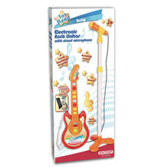 Vaikiška gitara su mikrofonu Bontempi, oranžinė kaina ir informacija | Lavinamieji žaislai | pigu.lt