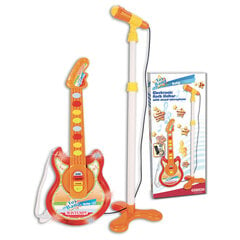 Детская гитара с микрофоном Bontempi, оранжевый цвет цена и информация | Развивающие игрушки | pigu.lt