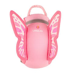 Vaikiška kuprinė LittleLife Kids Butterfly, 6 l, rožinė kaina ir informacija | Kuprinės mokyklai, sportiniai maišeliai | pigu.lt