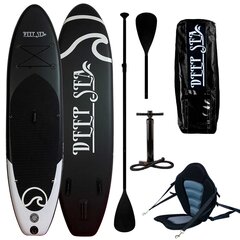 Irklentė Deep Sea Kayak Pro, juoda цена и информация | SUP доски, водные лыжи, водные аттракционы | pigu.lt