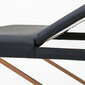 Masažo stalas React, 186x60cm, juodas kaina ir informacija | Masažo reikmenys | pigu.lt