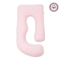 Multifunkcinė nėščiosios pagalvė Momcozy Jersey Cotton, rožinė цена и информация | Подушки для беременных и кормящих | pigu.lt