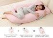Multifunkcinė nėščiosios pagalvė Momcozy Jersey Cotton, rožinė kaina ir informacija | Maitinimo pagalvės | pigu.lt