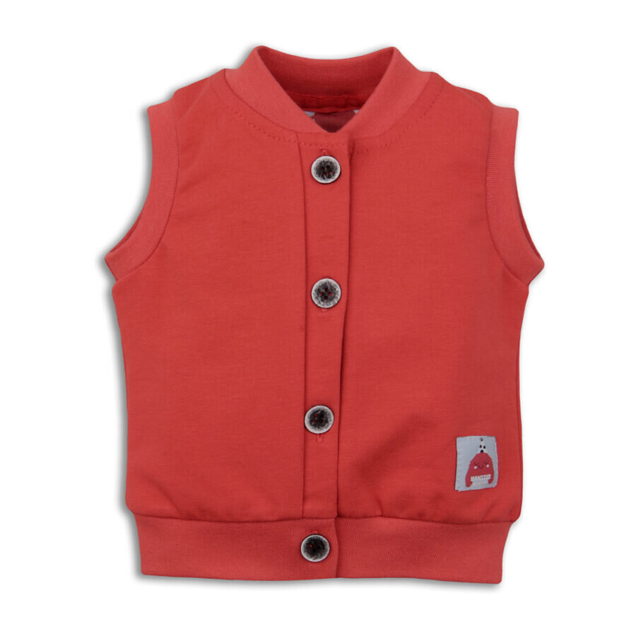 Liemenė berniukams Nini ABN-3367, raudona kaina ir informacija | Megztiniai, bluzonai, švarkai kūdikiams | pigu.lt
