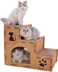 Когтеточка для кошек, Картонный домик, Заксер цена и информация | Когтеточки | pigu.lt