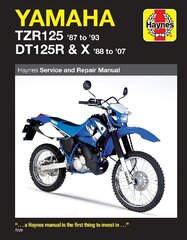 Yamaha TZR125 (87 - 93) & DT125R/X (88 - 07) Haynes Repair Manual kaina ir informacija | Kelionių vadovai, aprašymai | pigu.lt