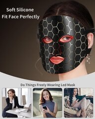 Светодиодная маска для лица со светотерапией цена и информация | Согревающие приборы | pigu.lt