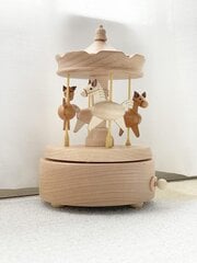 Деревянная музыкальная шкатулка Carousel цена и информация | Развивающие игрушки | pigu.lt