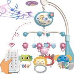 Kabantys muzikiniai besisukantys barškučiai su nuotolinio valdymo pulteliu kaina ir informacija | Žaislai kūdikiams | pigu.lt
