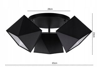 Потолочный светильник Led-lux, черный цена и информация | Потолочные светильники | pigu.lt
