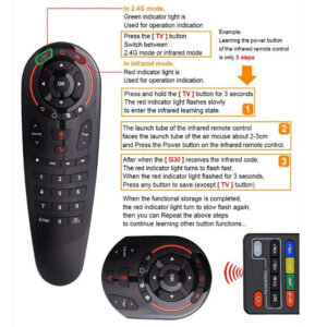 G30s Air Mouse kaina ir informacija | Išmaniųjų (Smart TV) ir televizorių priedai | pigu.lt