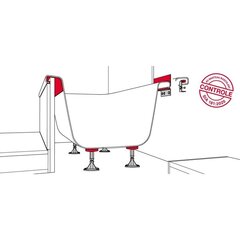 Garso izoliacijos ir kojų komplektas vonioms Stauffer 30.1026 kaina ir informacija | Priedai vonioms, dušo kabinoms | pigu.lt
