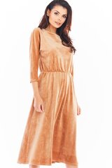 Suknelė moterims Awama LKK150737.1903, ruda kaina ir informacija | Suknelės | pigu.lt