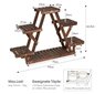 Augalų stovas trikampis Costway, 99x25x64.5 cm kaina ir informacija | Gėlių stovai, vazonų laikikliai | pigu.lt