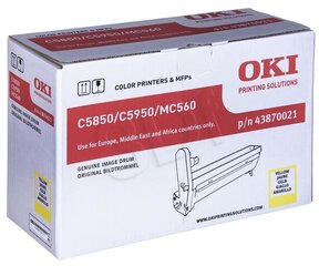 OKI Drum C5850/5950, желтый цена и информация | Картриджи для лазерных принтеров | pigu.lt