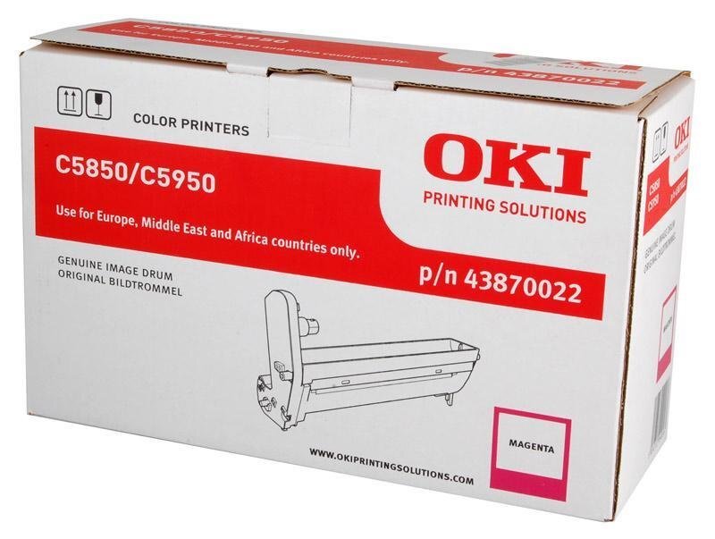 OKI 43870022, rožinė kaina ir informacija | Kasetės lazeriniams spausdintuvams | pigu.lt