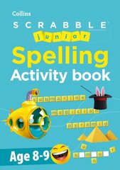 SCRABBLE Junior Spelling Activity Book Age 8-9 kaina ir informacija | Knygos apie sveiką gyvenseną ir mitybą | pigu.lt