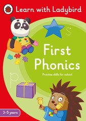 First Phonics: A Learn with Ladybird Activity Book (3-5 years): Ideal for home learning (EYFS) kaina ir informacija | Knygos mažiesiems | pigu.lt