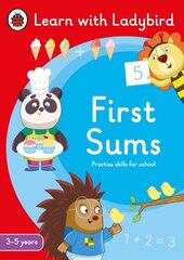 First Sums: A Learn with Ladybird Activity Book 3-5 years: Ideal for home learning (EYFS) kaina ir informacija | Knygos paaugliams ir jaunimui | pigu.lt
