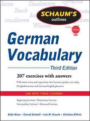 Schaum's Outline of German Vocabulary, 3ed 3rd edition kaina ir informacija | Užsienio kalbos mokomoji medžiaga | pigu.lt