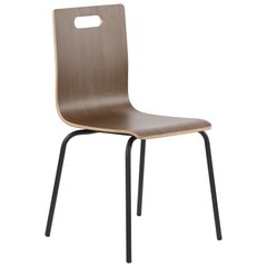 Kėdė Stema Werdi A, 48,5x53x82 cm, ruda/juoda kaina ir informacija | Virtuvės ir valgomojo kėdės | pigu.lt